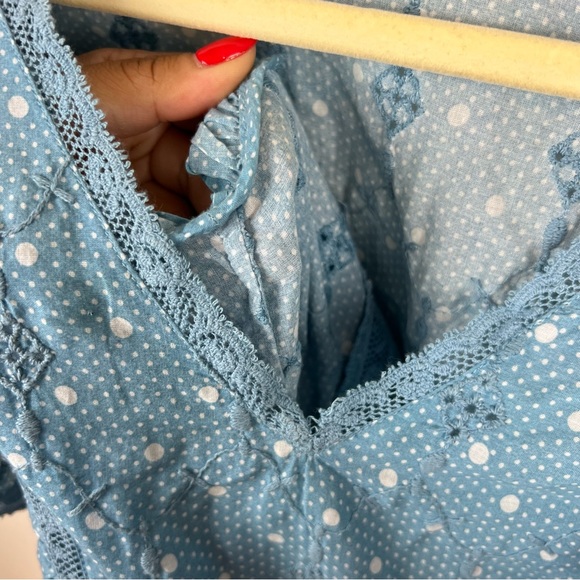 New LoveShackFancy Corelli Dress Blue Bonnet Size Medium - Picture 11 of 13